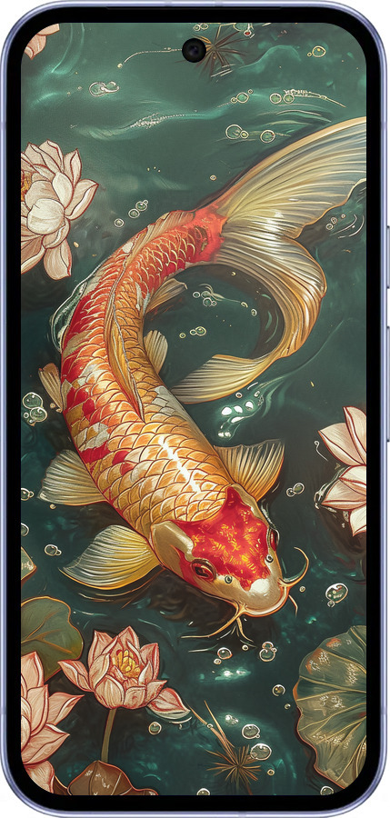 Силиконовый чехол Мелодия Лотоса для Google Pixel 9A - 6106u-3899 изображение 