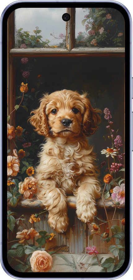 Силиконовый чехол Щенок cocker spaniel для Google Pixel 9A - 6136u-3899 изображение 