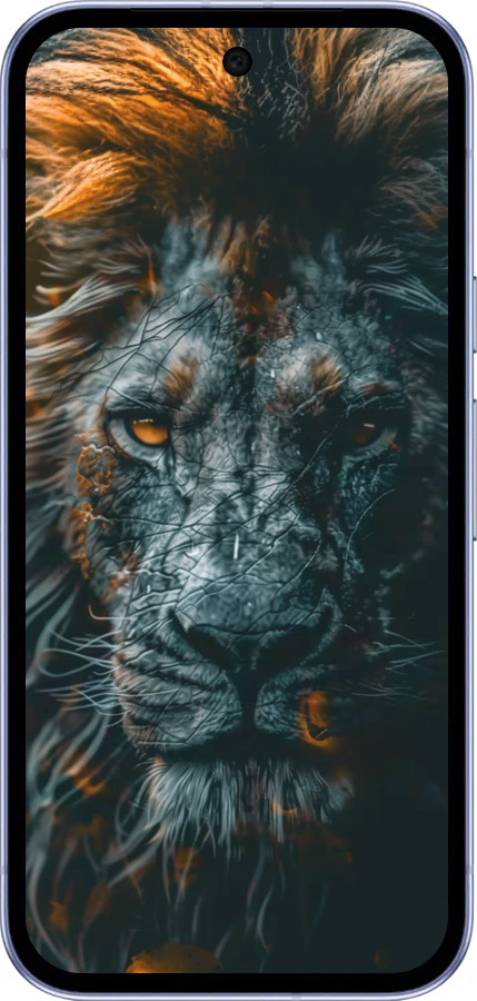 Силиконовый чехол Лев в сумерках для Google Pixel 9A - 6154u-3899 изображение 