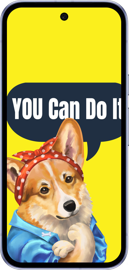 Силиконовый чехол чехол с корги You Can Do It для Google Pixel 9A - 6184u-3899 изображение 