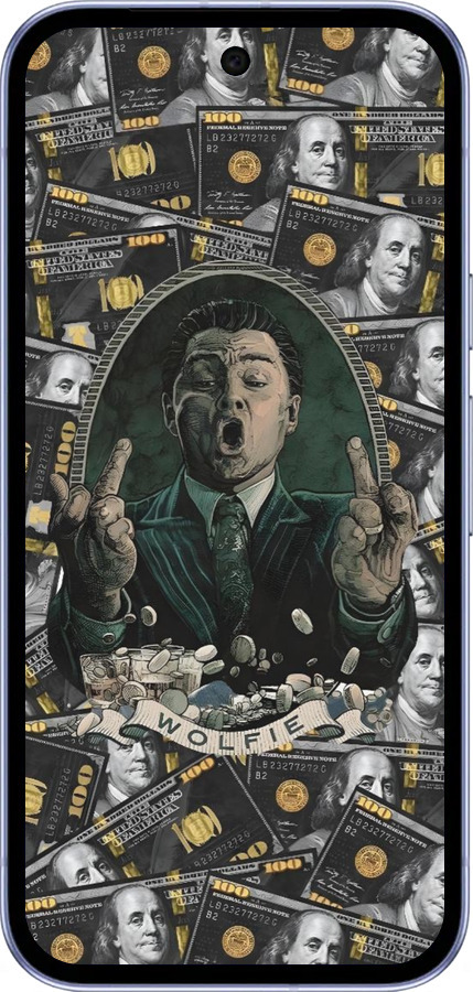 Силиконовый чехол Волк с валл стрит для Google Pixel 9A - 6287u-3899 изображение 