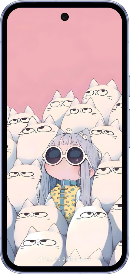 Силиконовый чехол Малышка с котами для Google Pixel 9A - 6295u-3899 изображение 