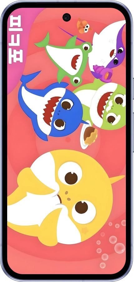 Силиконовый чехол Бейби Шаркс для Google Pixel 9A - 6305u-3899 изображение 