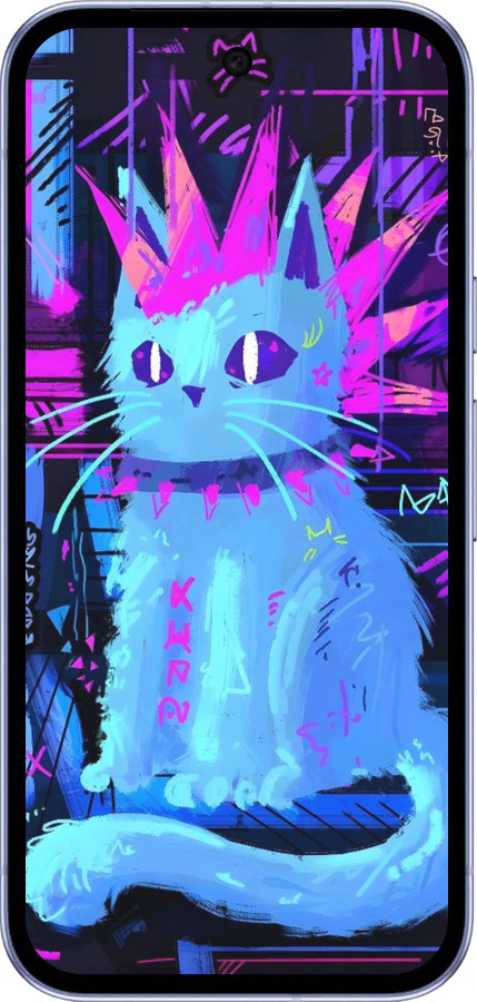 Силиконовый чехол Кот панк для Google Pixel 9A - 6311u-3899 изображение 