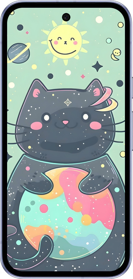 Силиконовый чехол Милый котик для Google Pixel 9A - 6364u-3899 изображение 