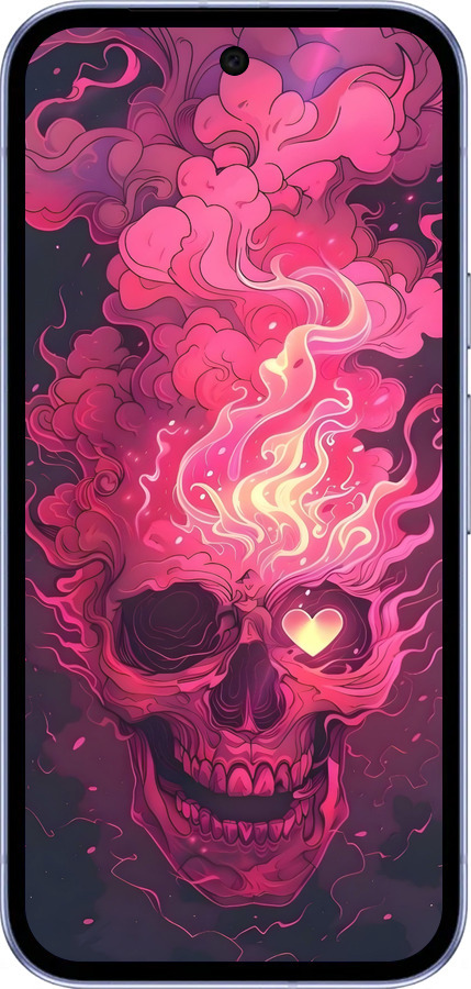 Силиконовый чехол Череп арт для Google Pixel 9A - 6385u-3899 изображение 