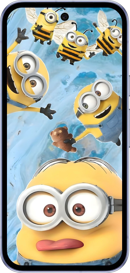 Силиконовый чехол Миньоны для Google Pixel 9A - 6386u-3899 изображение 
