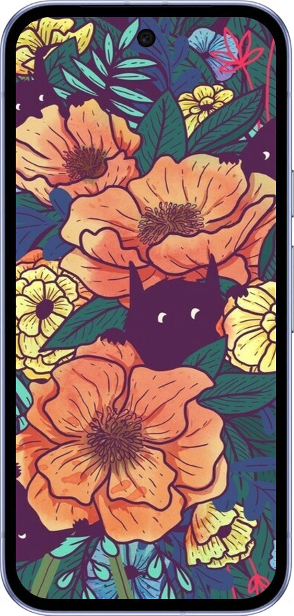 Силиконовый чехол С изображением полевых цветов для Google Pixel 9A - 6419u-3899 изображение 