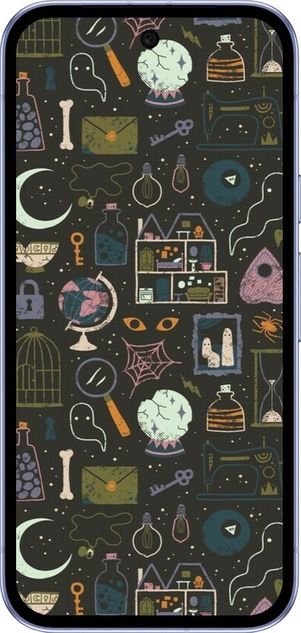 Силиконовый чехол Колдовской принт для Google Pixel 9A - 6425u-3899 изображение 