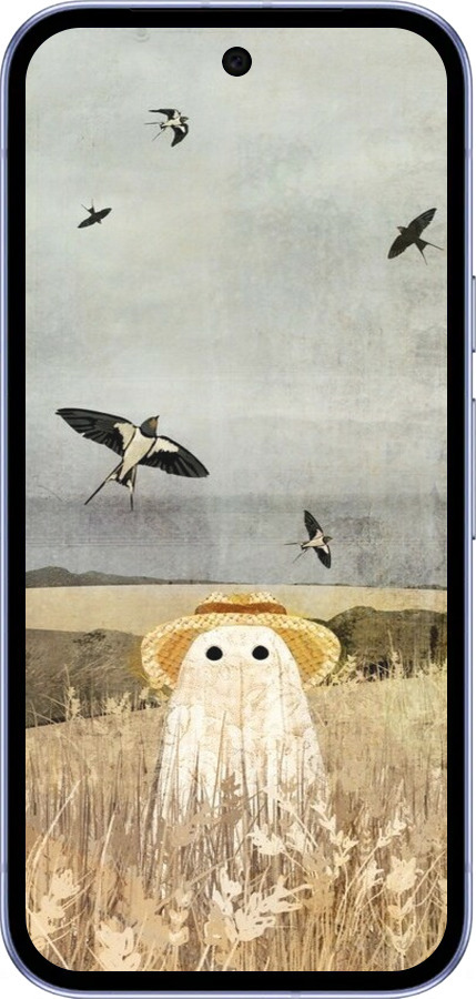 Силиконовый чехол Призрак в поле для Google Pixel 9A - 6427u-3899 изображение 