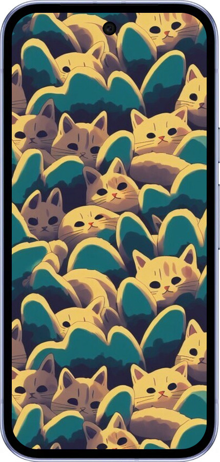 Силиконовый чехол С изображением кошек для Google Pixel 9A - 6429u-3899 изображение 