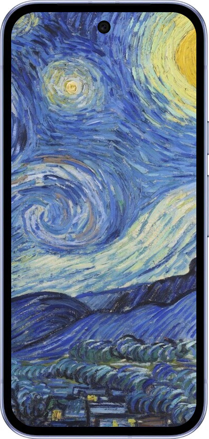 Силиконовый чехол «Звездная ночь» Винсента Ван Гога для Google Pixel 9A - 6433u-3899 изображение 