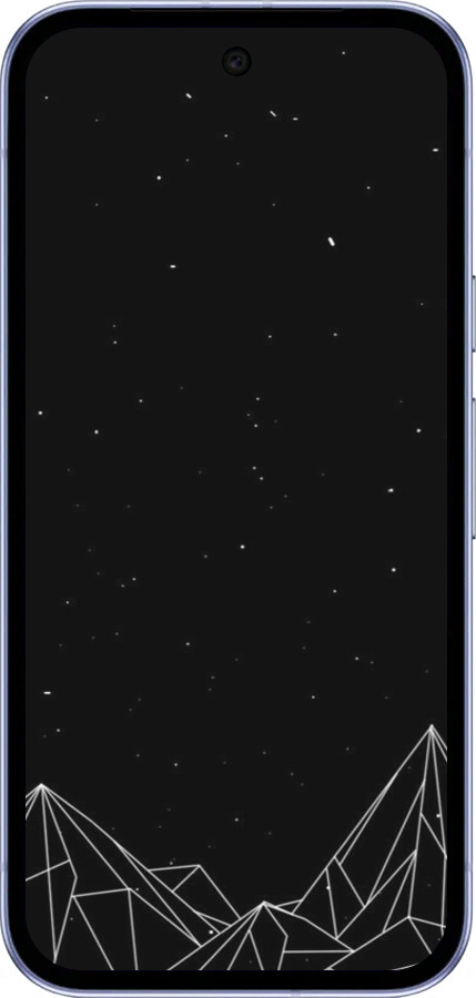 Силиконовый чехол Черно белые абстрактные горы для Google Pixel 9A - 6437u-3899 изображение 