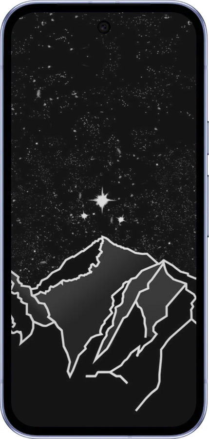 Силиконовый чехол Минималистический горный пейзаж для Google Pixel 9A - 6438u-3899 изображение 