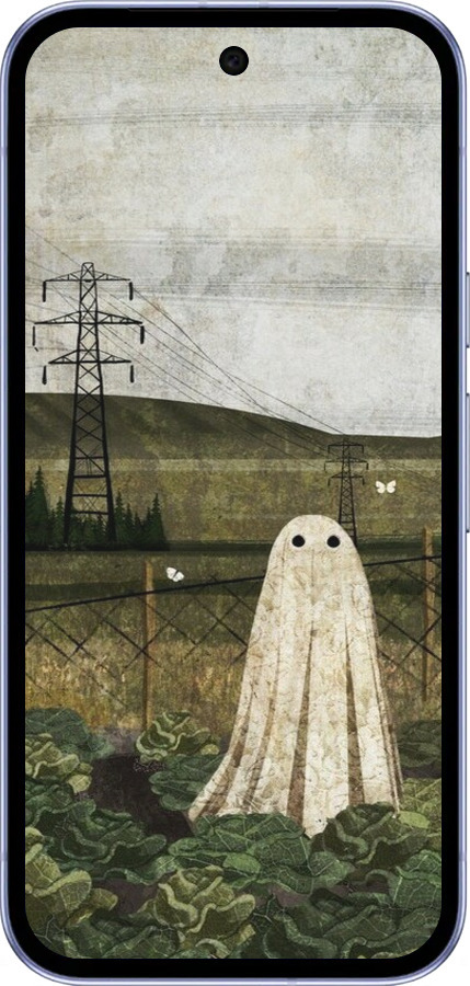 Силиконовый чехол Иллюстрация призрак в капусте для Google Pixel 9A - 6440u-3899 изображение 