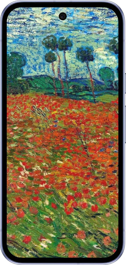 Силиконовый чехол Винсент Ван Гог-Маковое поле для Google Pixel 9A - 6466u-3899 изображение 