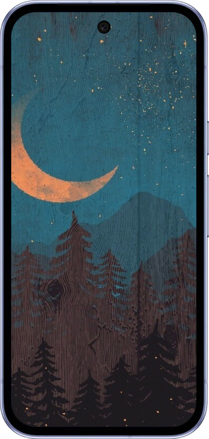 Силиконовый чехол Звездный лес для Google Pixel 9A - 6480u-3899 изображение 