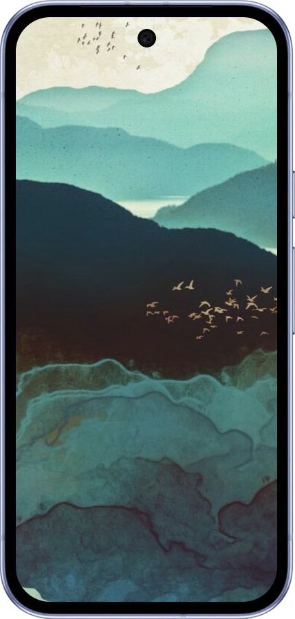 Силиконовый чехол С изображением гор Индиго для Google Pixel 9A - 6484u-3899 изображение 