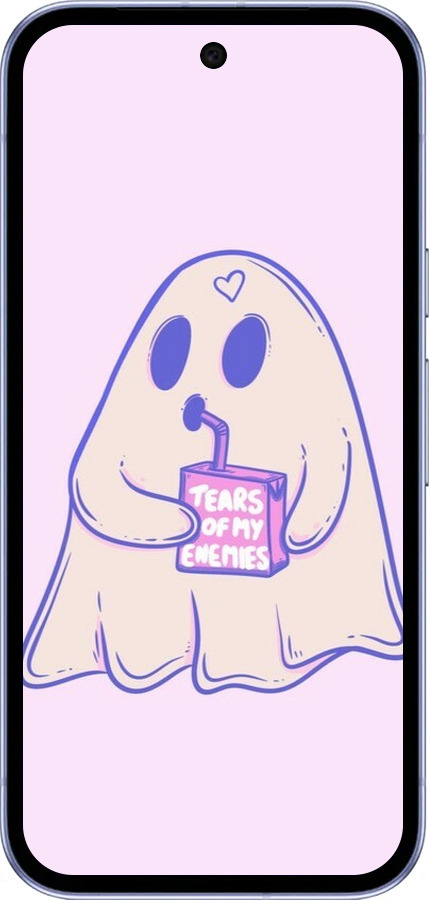 Силиконовый чехол Милый призрак для Google Pixel 9A - 6507u-3899 изображение 