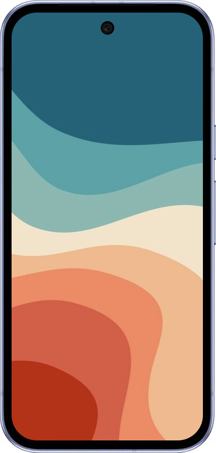 Силиконовый чехол В стиле ретро с волнами для Google Pixel 9A - 6531u-3899 изображение 