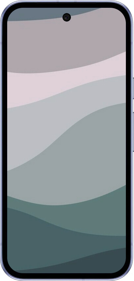 Силиконовый чехол С фиолетовым и бирюзовым ретро-стилем и волнами для Google Pixel 9A - 6533u-3899 изображение 