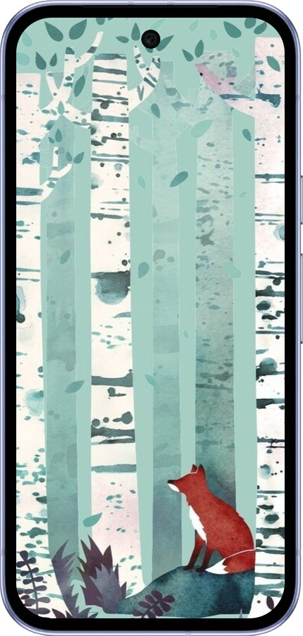 Силиконовый чехол Лис в зелёном лесу для Google Pixel 9A - 6547u-3899 изображение 