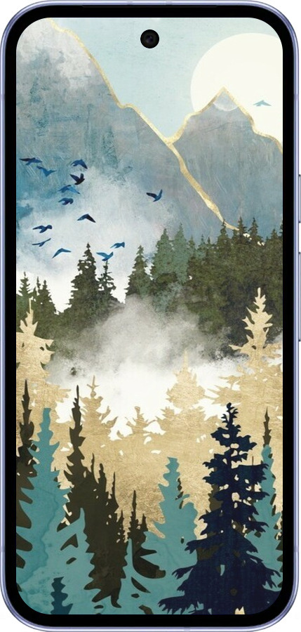 Силиконовый чехол С изображением лесного пейзажа для Google Pixel 9A - 6548u-3899 изображение 