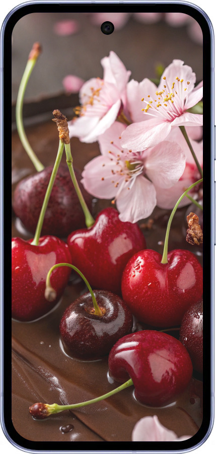 Силиконовый чехол Вишня в шоколаде для Google Pixel 9A - 6698u-3899 изображение 