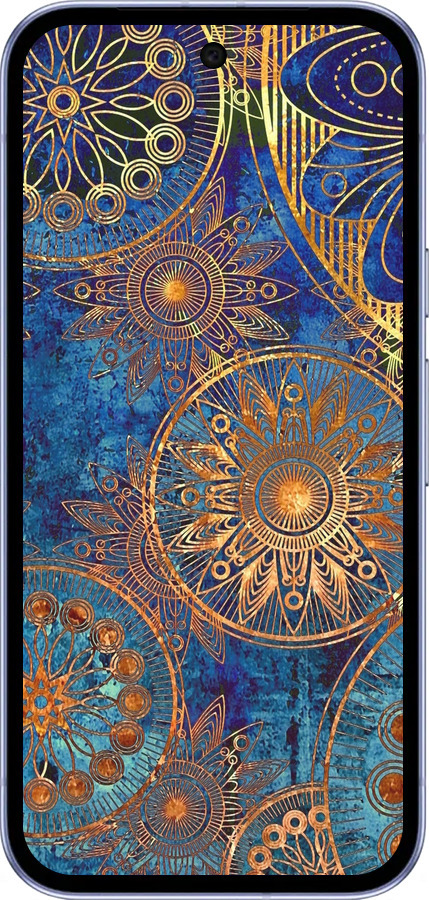 Силіконовий чехол Золотий візерунок для Google Pixel 9A - 678u-3899 изображение 