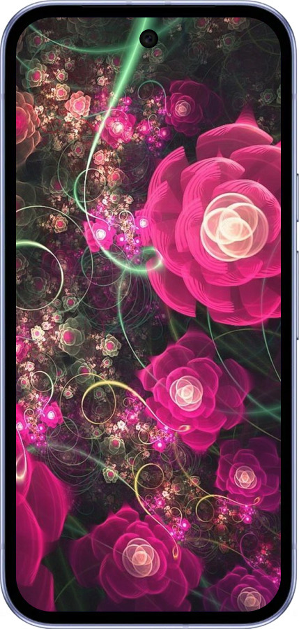 Силиконовый чехол Абстрактные цветы 3 для Google Pixel 9A - 850u-3899 изображение 