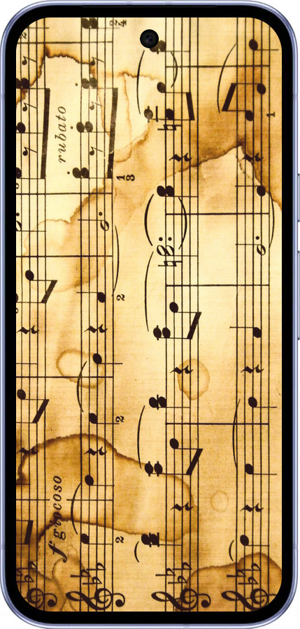 Силиконовый чехол Ноты для Google Pixel 9A - 905u-3899 изображение 