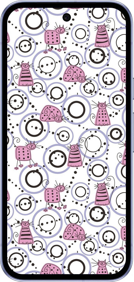 Силиконовый чехол Смешные коты для Google Pixel 9A - 907u-3899 изображение 