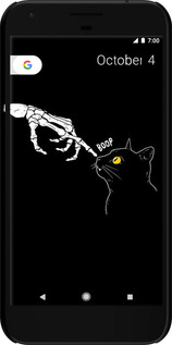 3D пластиковый матовый чехол Кошка для Google Pixel XL - 6505m-401 изображение 