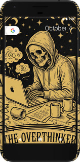 3D пластиковий матовий чехол The Overthinker для Google Pixel XL - 6774m-401 изображение 