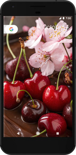 Силіконовий чехол Вишня у шоколаді для Google Pixel XL - 6698u-401 изображение 