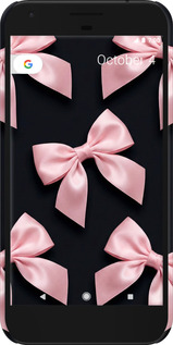 3D пластиковый матовый чехол Coquette Ribbons Dark Coquette для Google Pixel - 6767m-400 изображение 