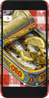 3D пластиковый матовый чехол Vintage Sardine Tin Phone для Google Pixel - 6772m-400 изображение 