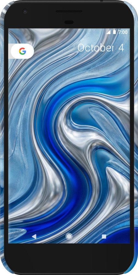 3D пластиковий матовий чехол Liquid Chrome для Google Pixel - 6781m-400 изображение 