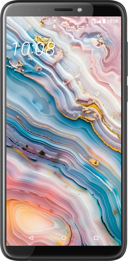 Силиконовый чехол Мрамор красивый для HTC Desire 12 Plus - 6376u-1485 изображение 