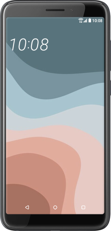 Силиконовый чехол С синими и розовыми волнами в стиле ретро для HTC Desire 12 - 6532u-1476 изображение 