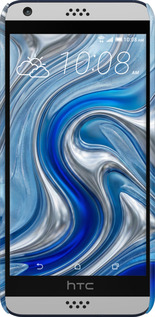 3D пластиковый глянцевый чехол Liquid Chrome для HTC Desire 530 - 6781c-613 изображение 