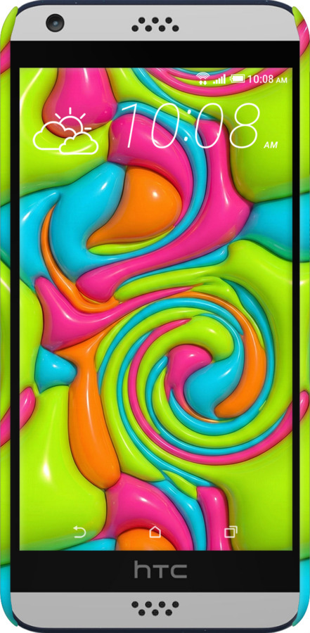 3D пластиковий глянцевий чехол Y2K Jelly Dream для HTC Desire 530 - 6780c-613 изображение 