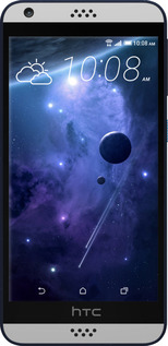 Силиконовый чехол Планеты в синем космосе для HTC Desire 530 - 171u-613 изображение 