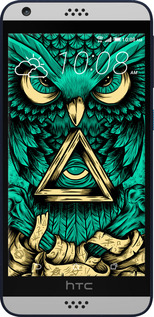 Силиконовый чехол Сова Арт-тату для HTC Desire 630 - 3971u-454 изображение 