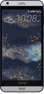 Силіконовий чехол Ніч золоті зірки для HTC Desire 530 - 5421u-613 изображение 