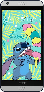 Силиконовый чехол Стич для HTC Desire 530 - 6361u-613 изображение 