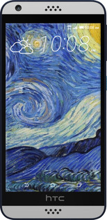 Силиконовый чехол «Звездная ночь» Винсента Ван Гога для HTC Desire 530 - 6433u-613 изображение 