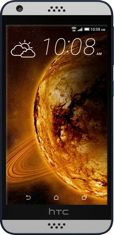 Силиконовый чехол Жёлтый Сатурн для HTC Desire 530 - 170u-613 изображение 