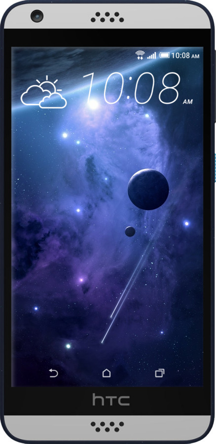 Силиконовый чехол Планеты в синем космосе для HTC Desire 530 - 171u-613 изображение 