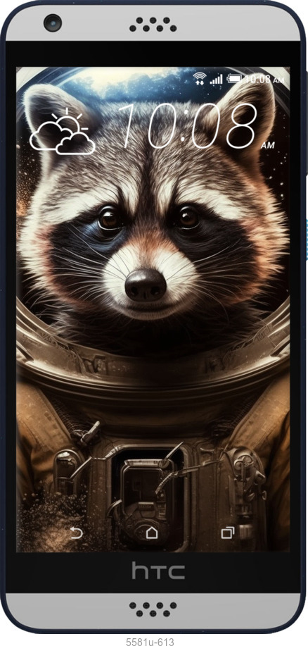 Силиконовый чехол Raccoon austronaut для HTC Desire 530 - 5581u-613 изображение 